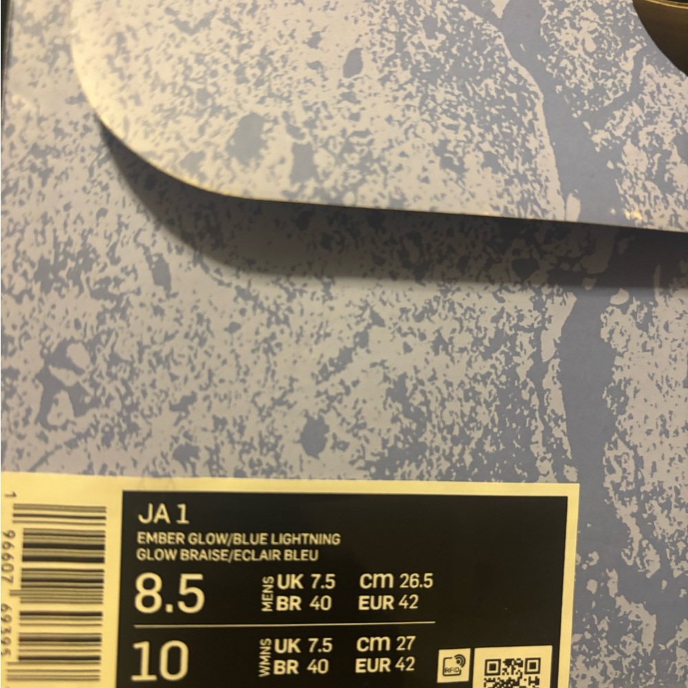 Nike Ember Glow and Blue Lightning Shoes